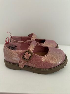 Old Navy Glitter Pink Patent leather Maryjanes